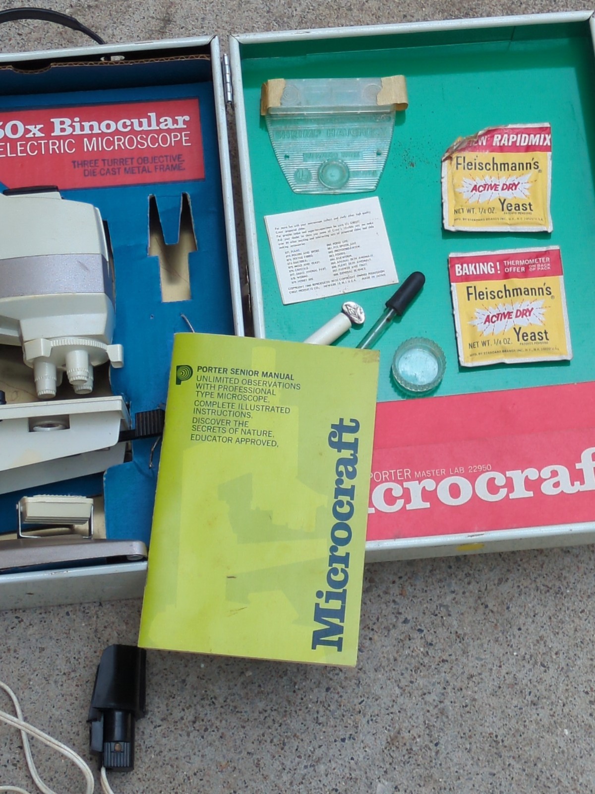 Porter Microcraft Microscope Laboratory Vintage