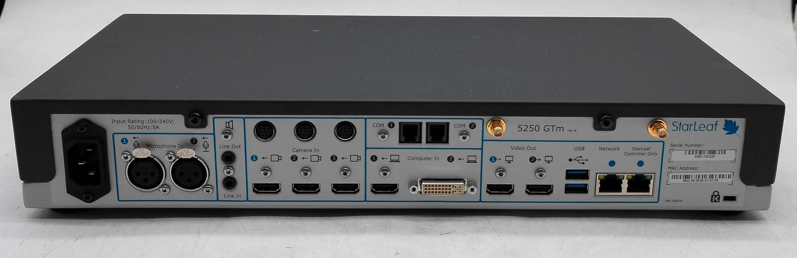 STARLEAF 5250 GTM VIDEO CONFERENCING SYSTEM