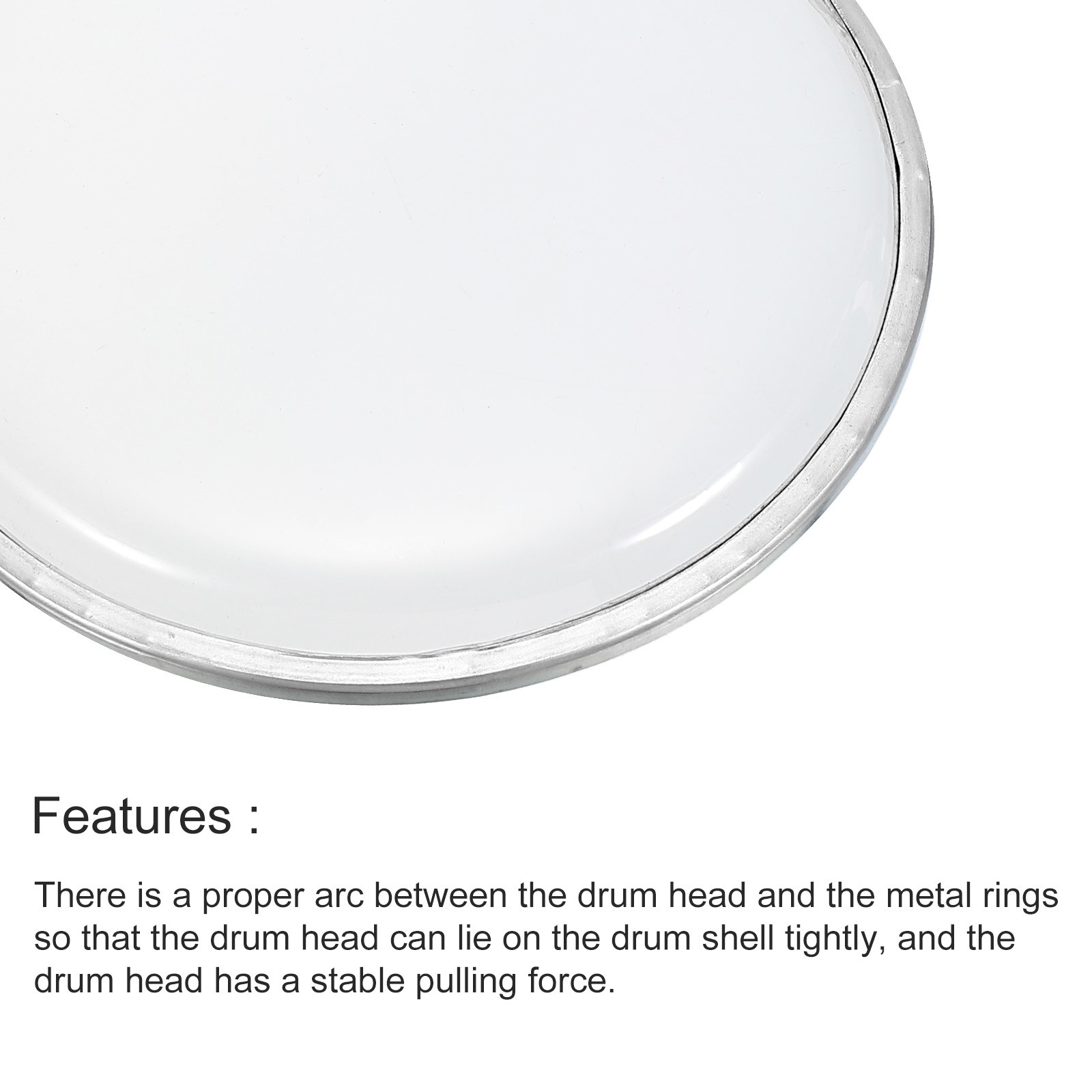 2pcs 6 Inch Drum Head Drum Skin Drum Player Gift Transparent