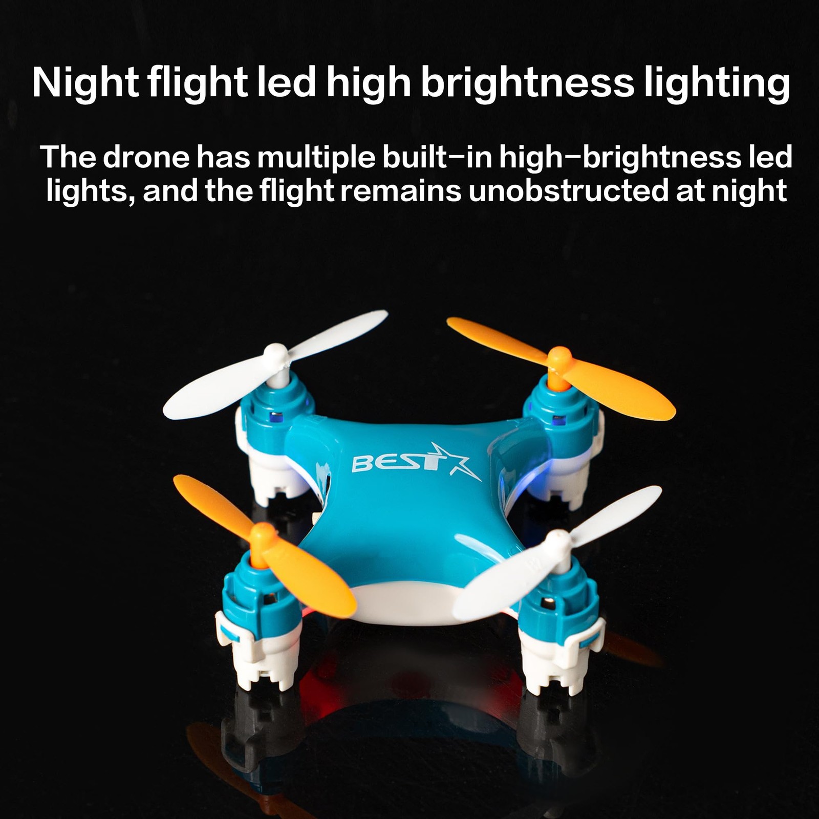 Drone Mini Dual-battery version Double battery life Dual Battery Version-Blue
