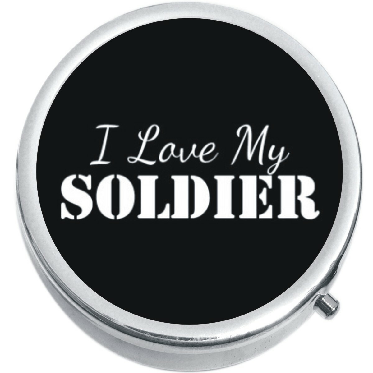 I Love My Soldier Medicine Vitamin Pill Box