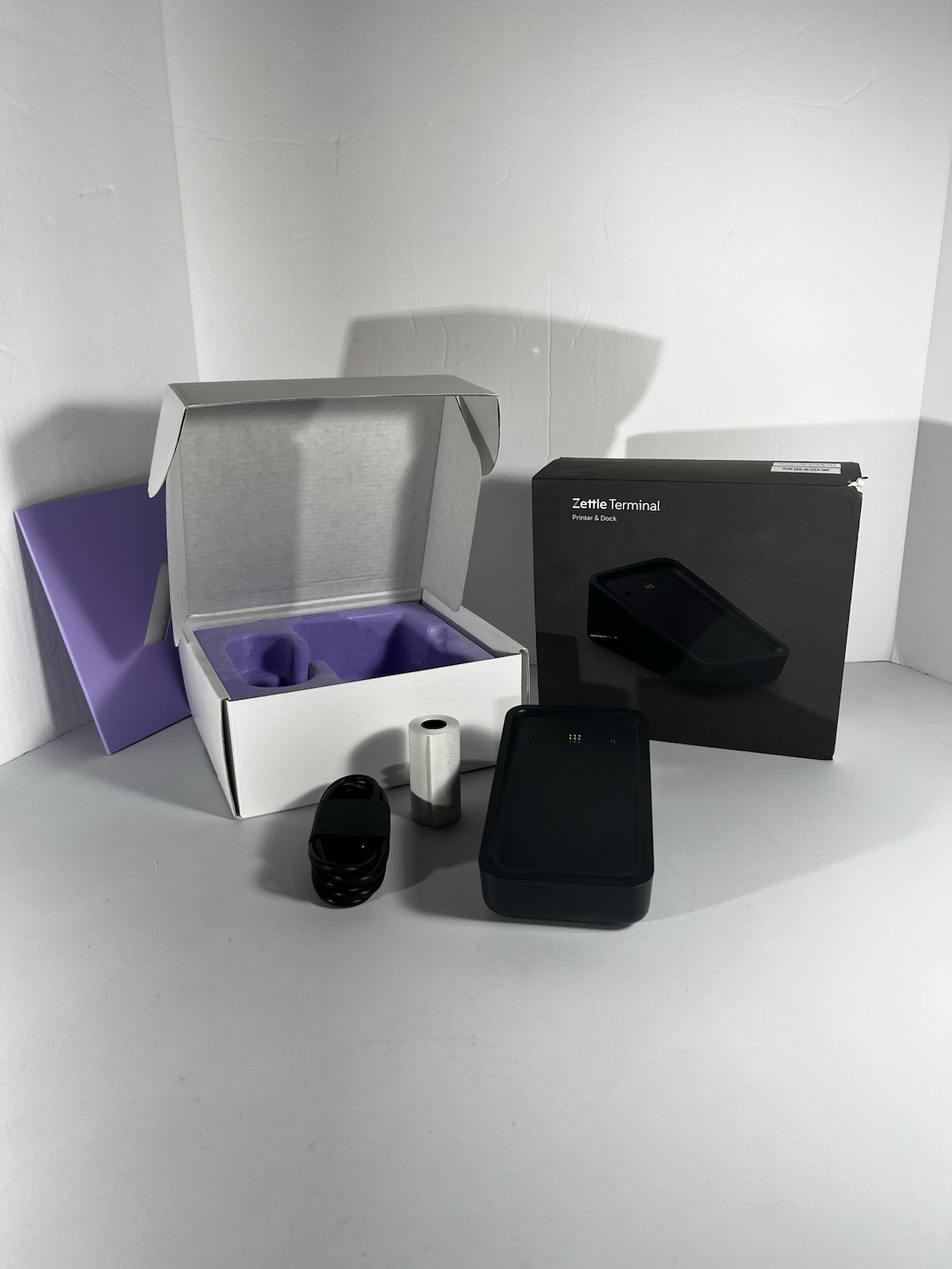 POS Zettle Terminal Printer & Dock Only In Original Box Black