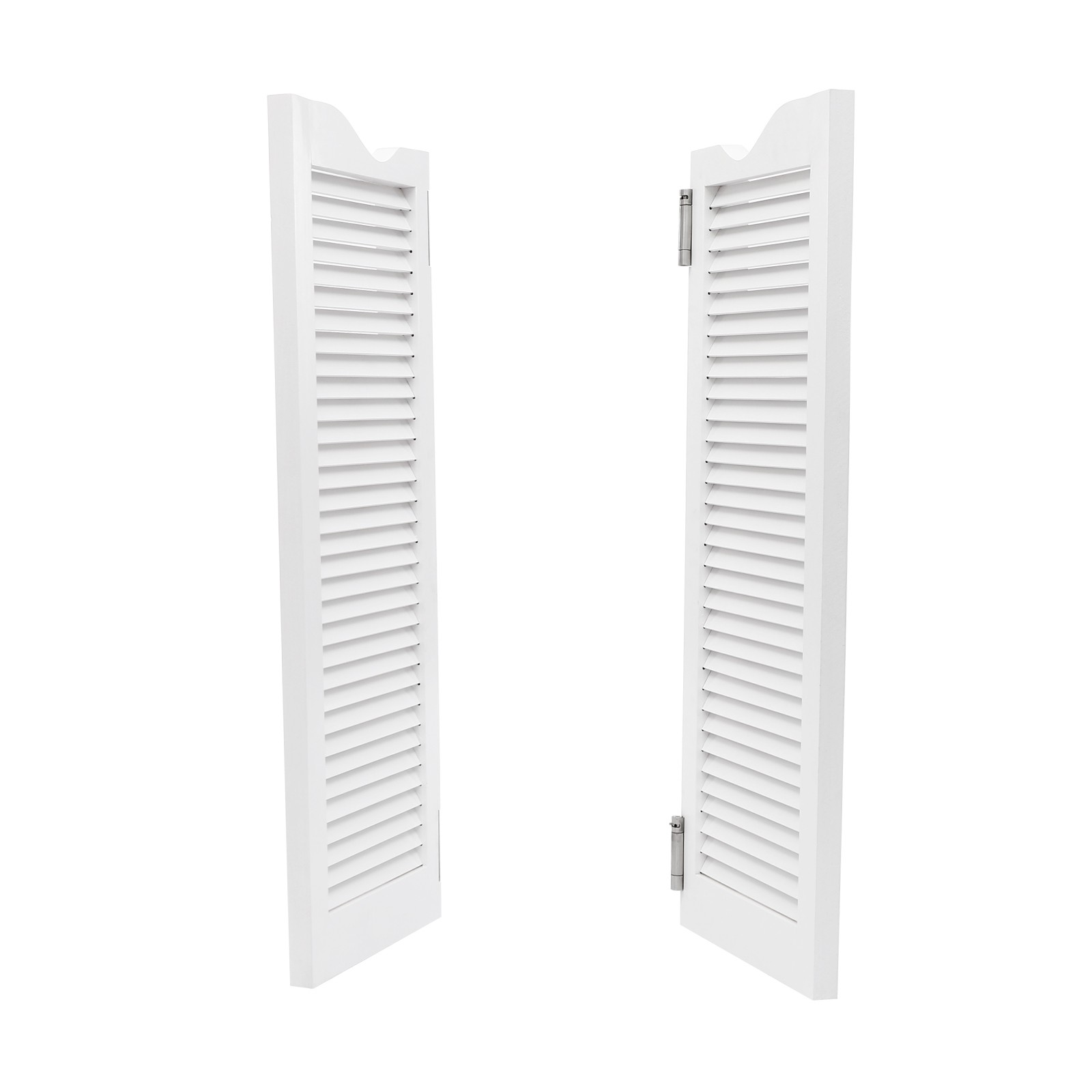 White Swinging Door Double Half Door Double-hinged Café Door With Hinges