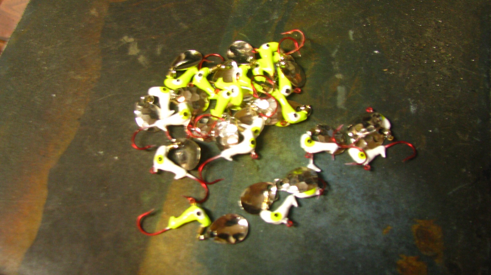 roadrunner jigs, 1/16 oz,  10 white/10 yellow,  free shipping