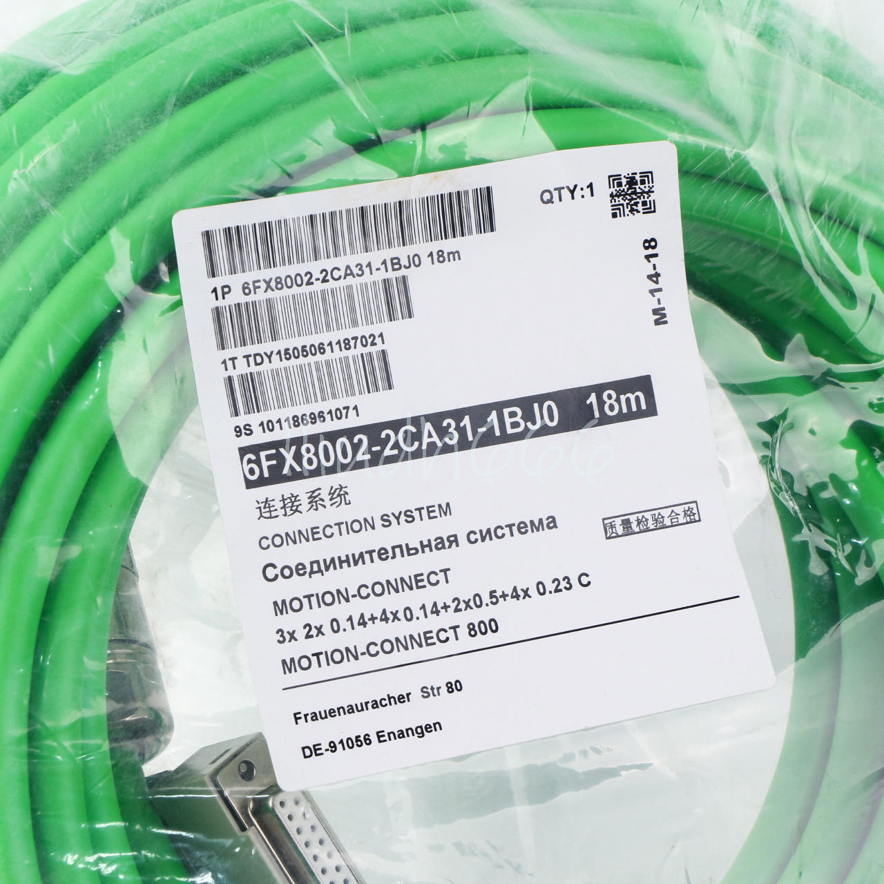 For Siemens 6FX8 002-2CA31-1BJ0 6FX8002-2CA31-1BJ0 18M Encoder cable