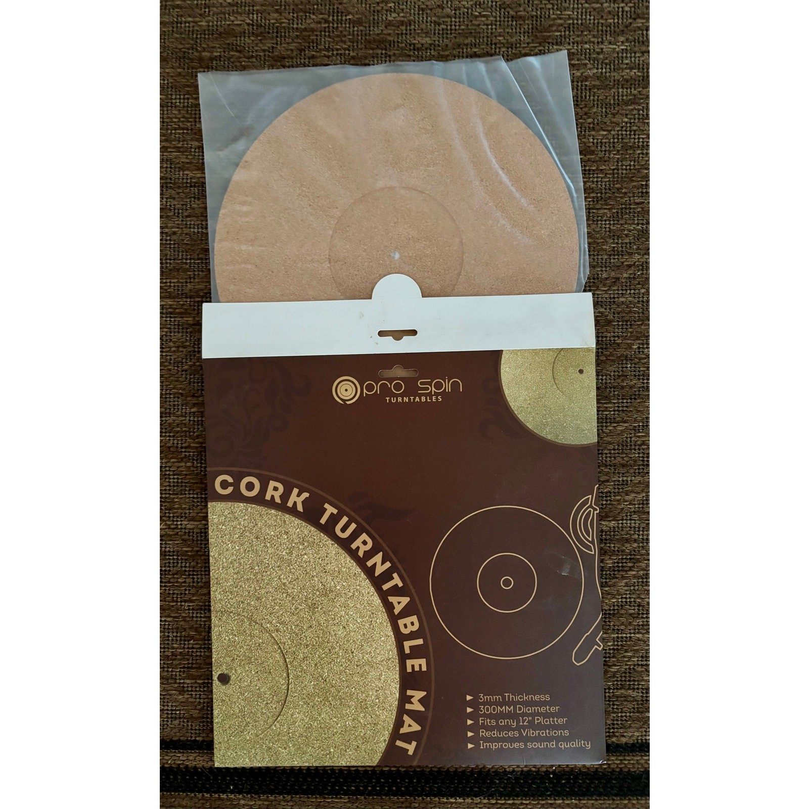 Cork Turntable Mat Pro Spin also for Lazy Susan NWT