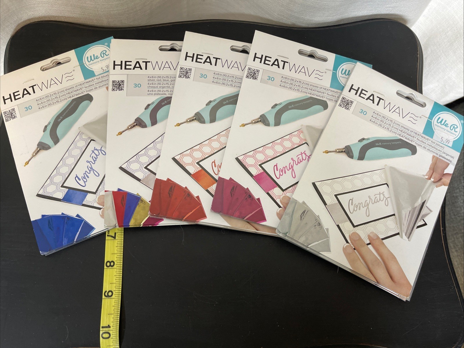 Heat Wave Foil Sheets Lot Of 15 Unopened Mixed Packs Multiple Colors See Photos