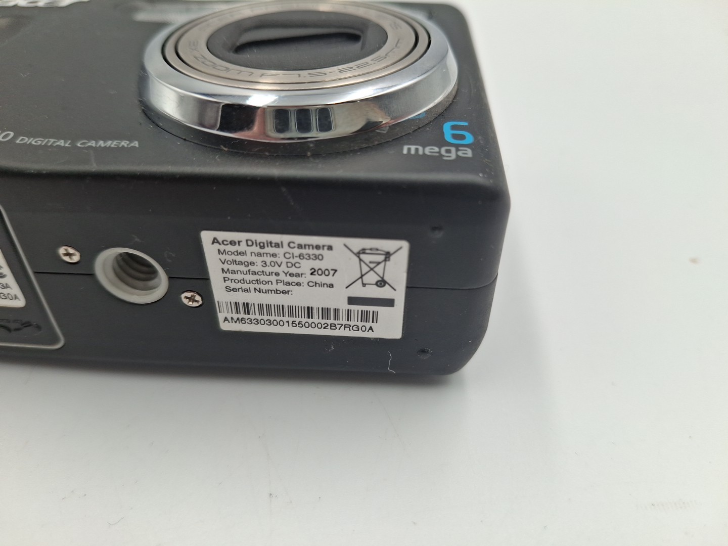 Acer Digital Compact Camera CI-6330