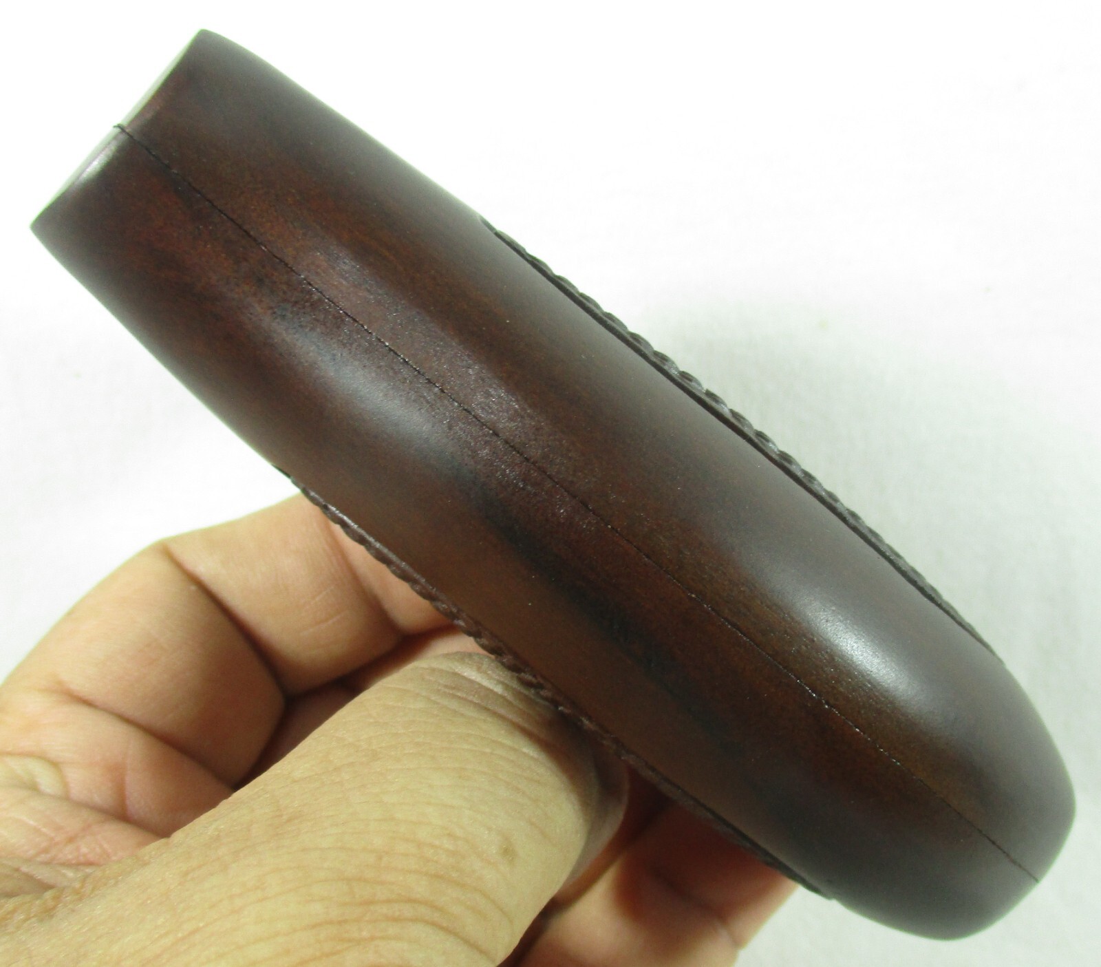 New, wood checkered grips For Smith&Wesson Revolvers, N Frame Round Butt