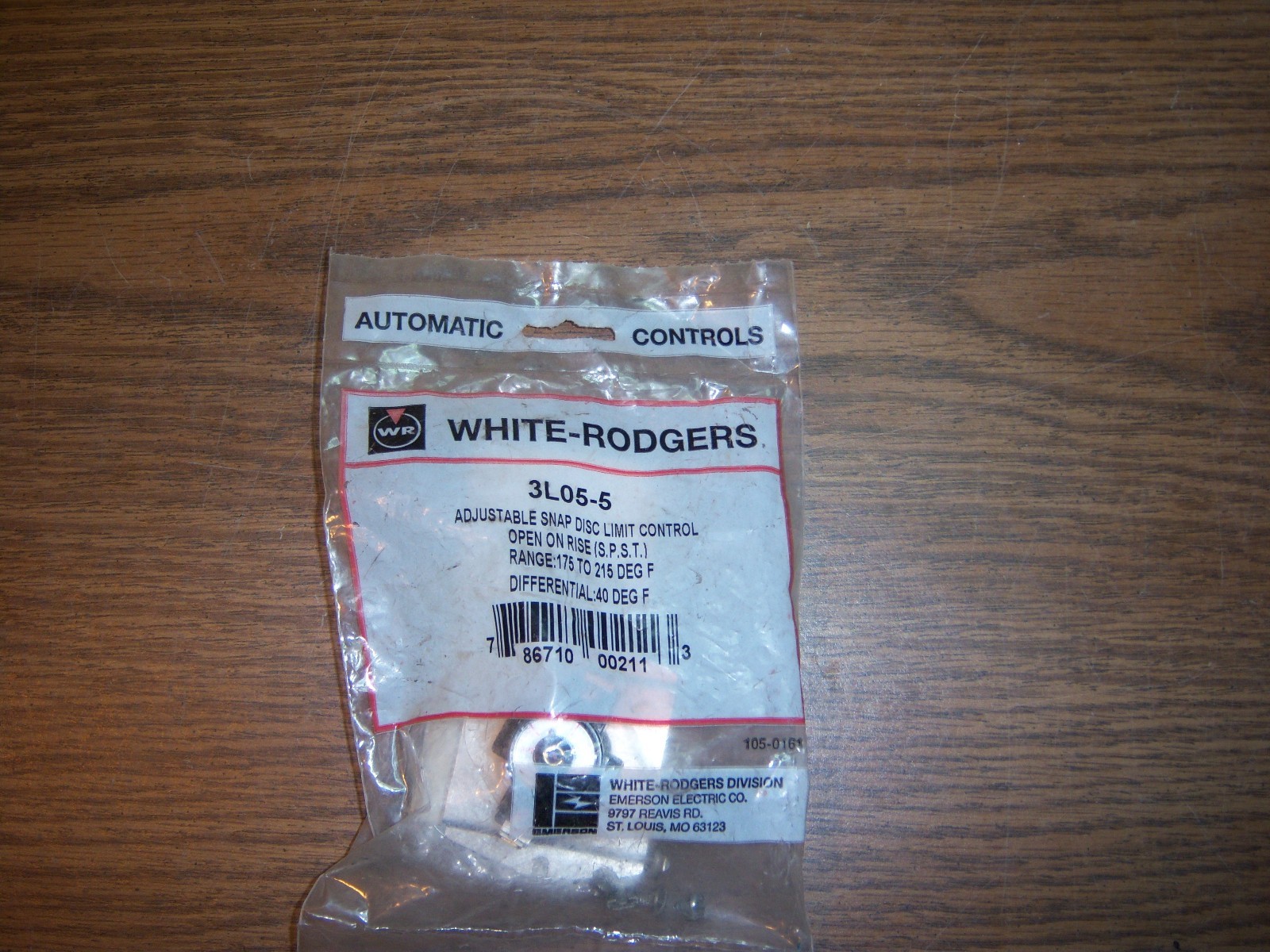 NEW WHITE RODGERS 3L05-5 ADJUSTABLE SNAP DISC LIMIT CONTROL