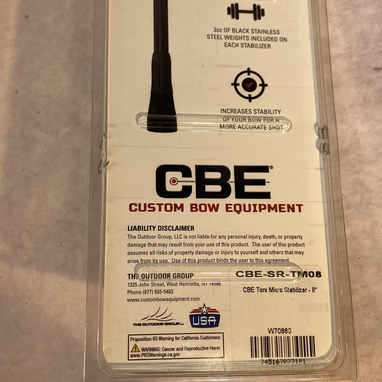 CBE Torx Micro Stabilizer 8"
