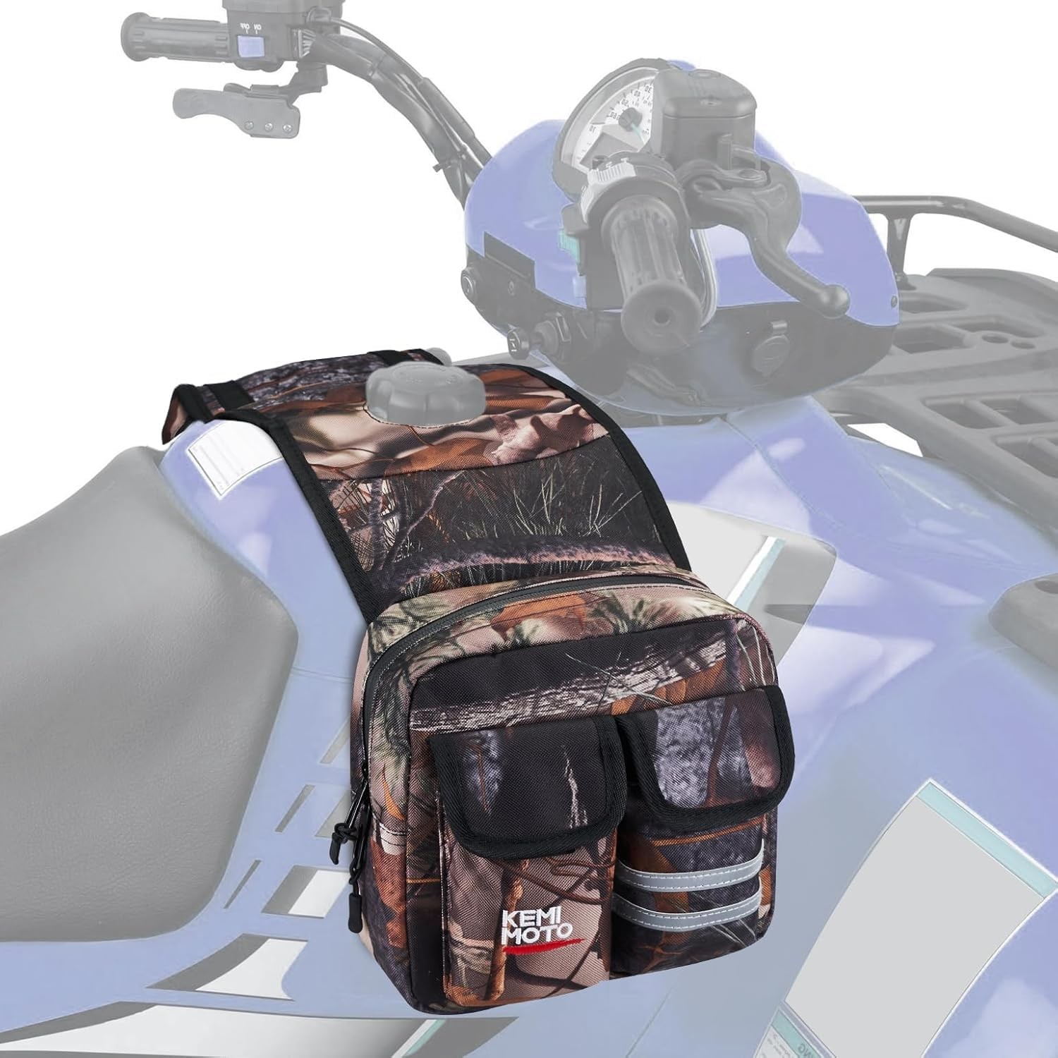 KEMIMOTO ATV Tank Bag Water-resistant Cooler All Terrain One Size, Camo