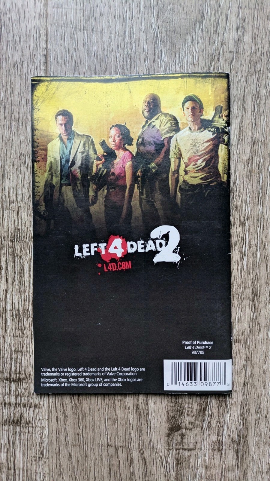 Left 4 Dead 2 Microsoft Xbox 360 Instruction Manual Only