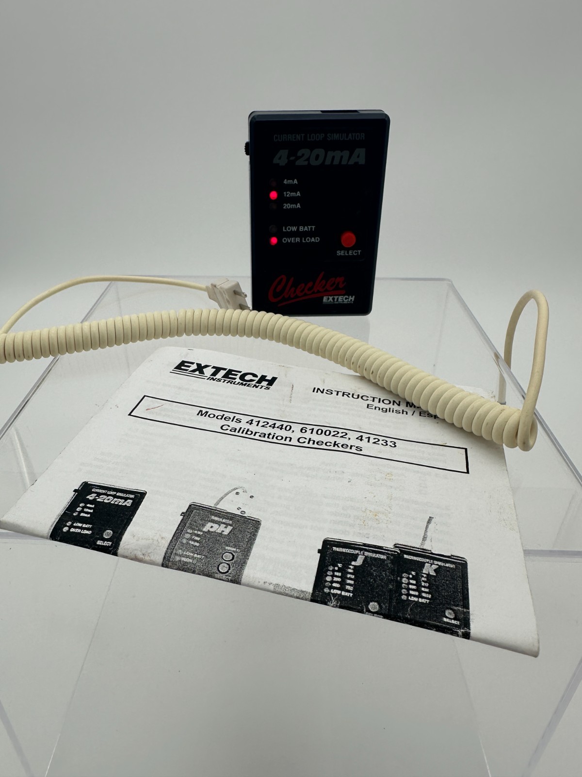 Extech Instruments Mod 412440 4-20 Ma Calibration Checker Current Loop Simulator