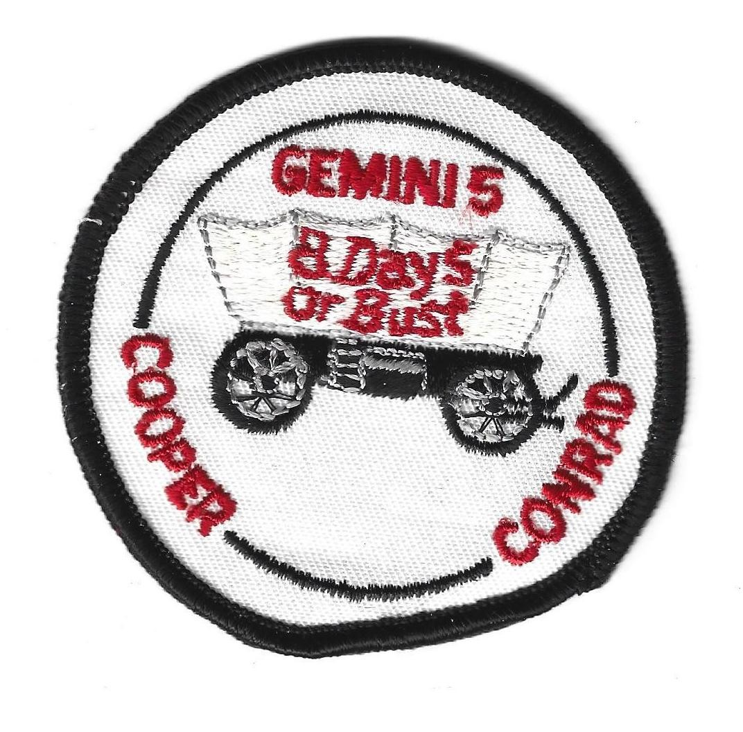 Vintage Nasa PATCH GEMINI 5 COOPER CONRAD