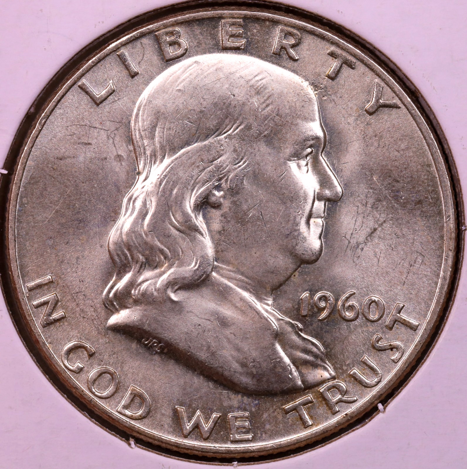 1960-D Franklin Half Dollar Choice BU+ ***RARE ORIGINAL COIN***