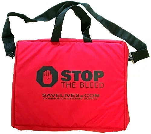 Red Stop the Bleed Kit with Three Quik Clot