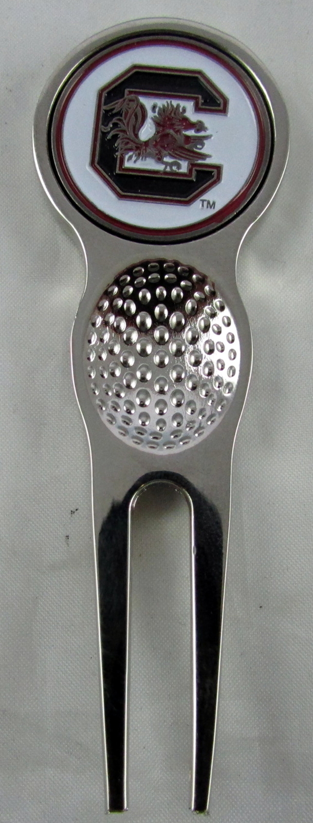Collegiate NCAA Golf Divot Repair Tool Ballmark Silver South Carolina Gamecocks