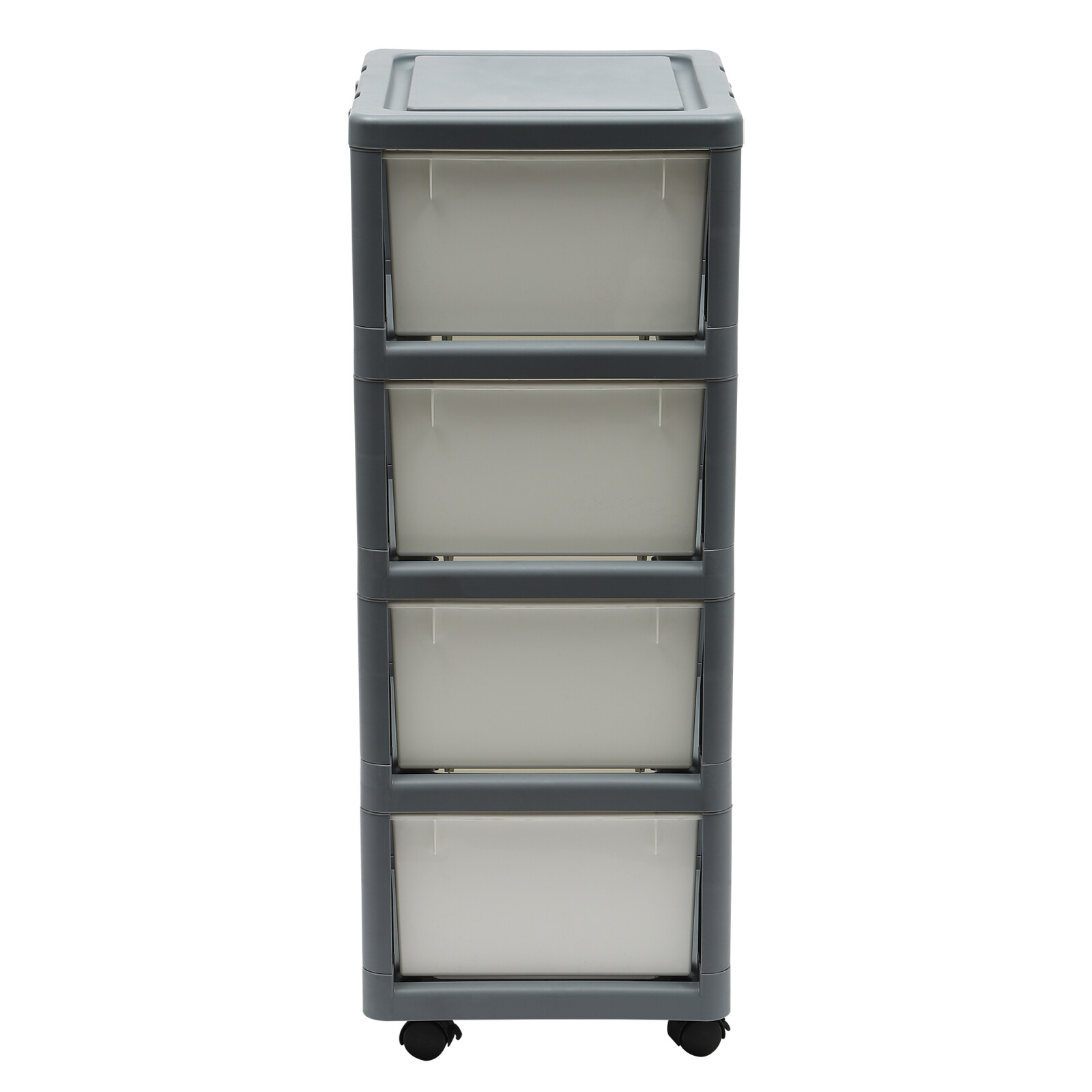 4-Tier File Drawer Storage Box Document Organizer Floor-Mount File Organizer Box