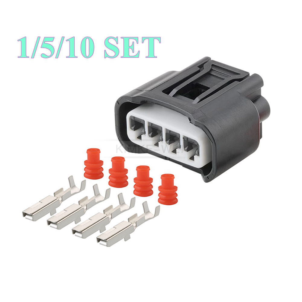 4 Pin Automotive Ignition Coil Connector Plug Set for Toyota Lexus Corolla Camry