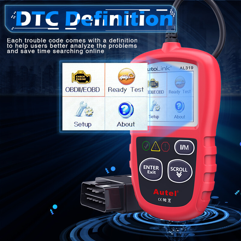 Autel Autolink AL319 OBD2 CAN OBDII Auto Car Code Reader Diagnostic Scanner Tool