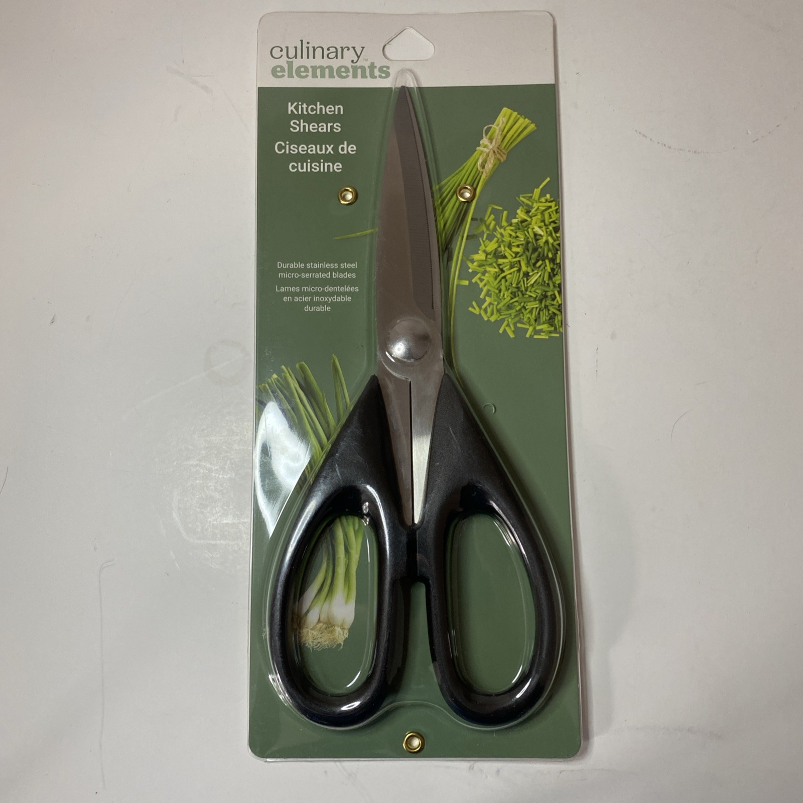 Culinary Elements Kitchen Shears 8.5" Micro-Serrated Multi-Purpose Scissors -NEW