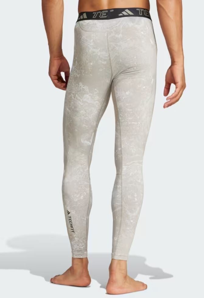 NEW MEN'S ADIDAS TECHFIT COMPRESSION LONG TIGHTS ~ SIZE MEDIUM #IR8225