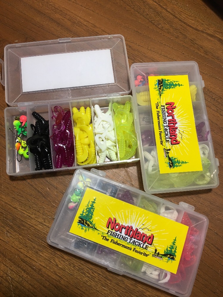 Northland Fishing Tackle Plastic Jig Twister Tail 60pc Kit