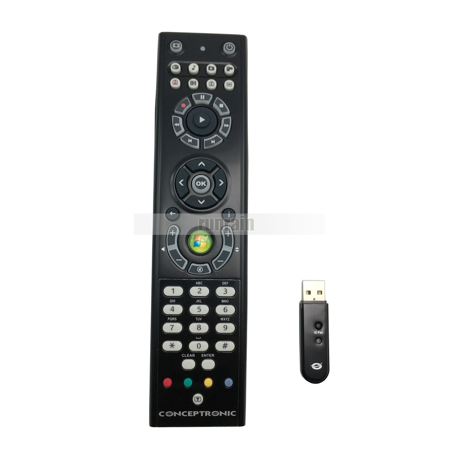 CONCEPTRONIC Windows MCE Media Center IR Receiver And Remote For Vista Win7