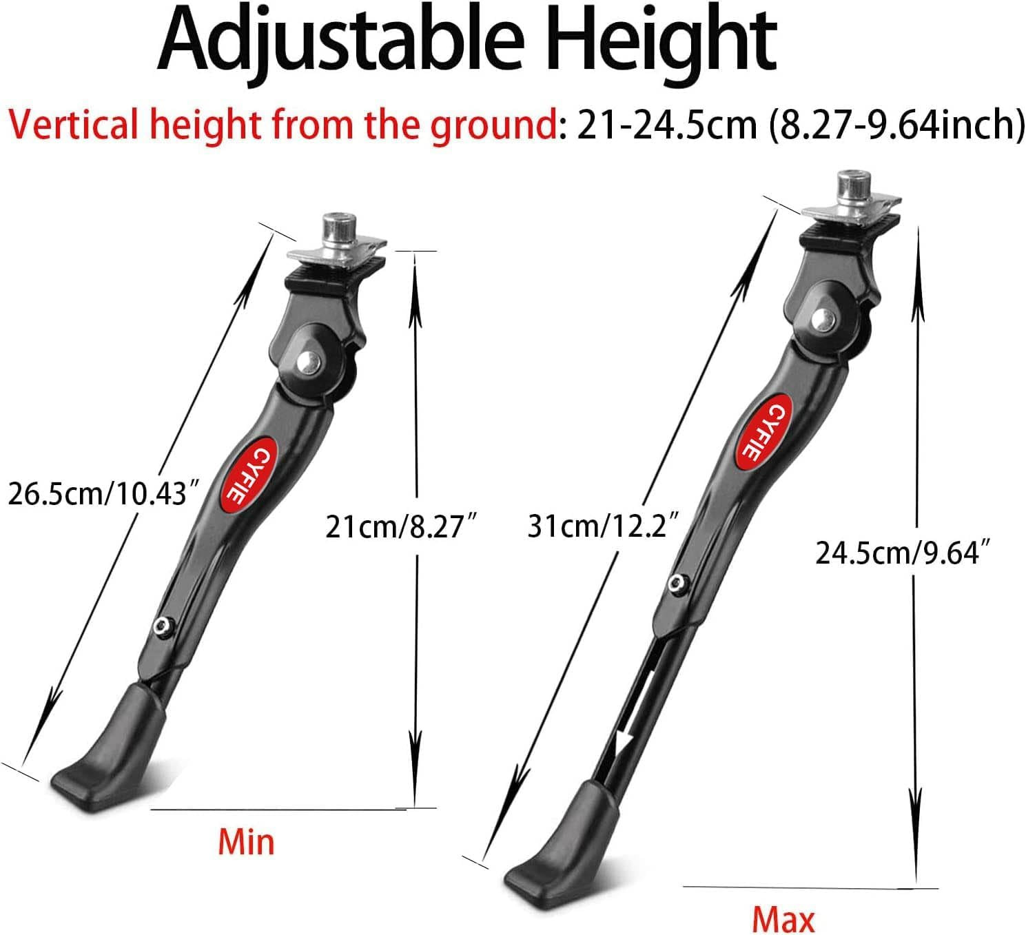Bike Kickstand for 16 18 20 Inch Kids Adjustable Center Mount Bicycle Kickstands