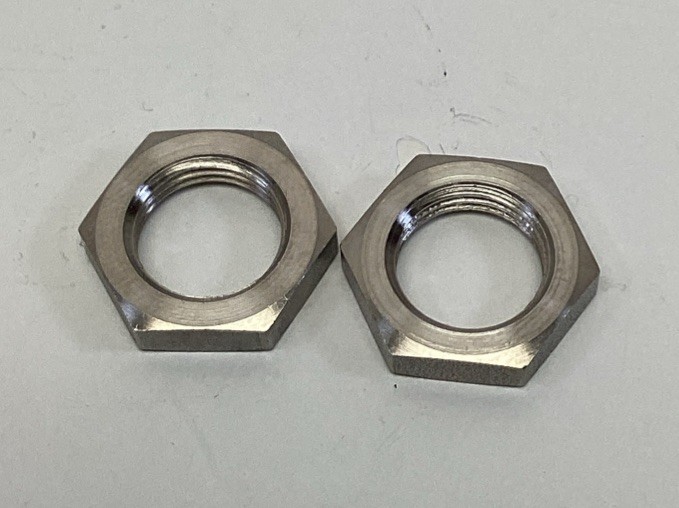TE 308010 M12 Hex Thin Jam Nuts for Sensors 2-Pack