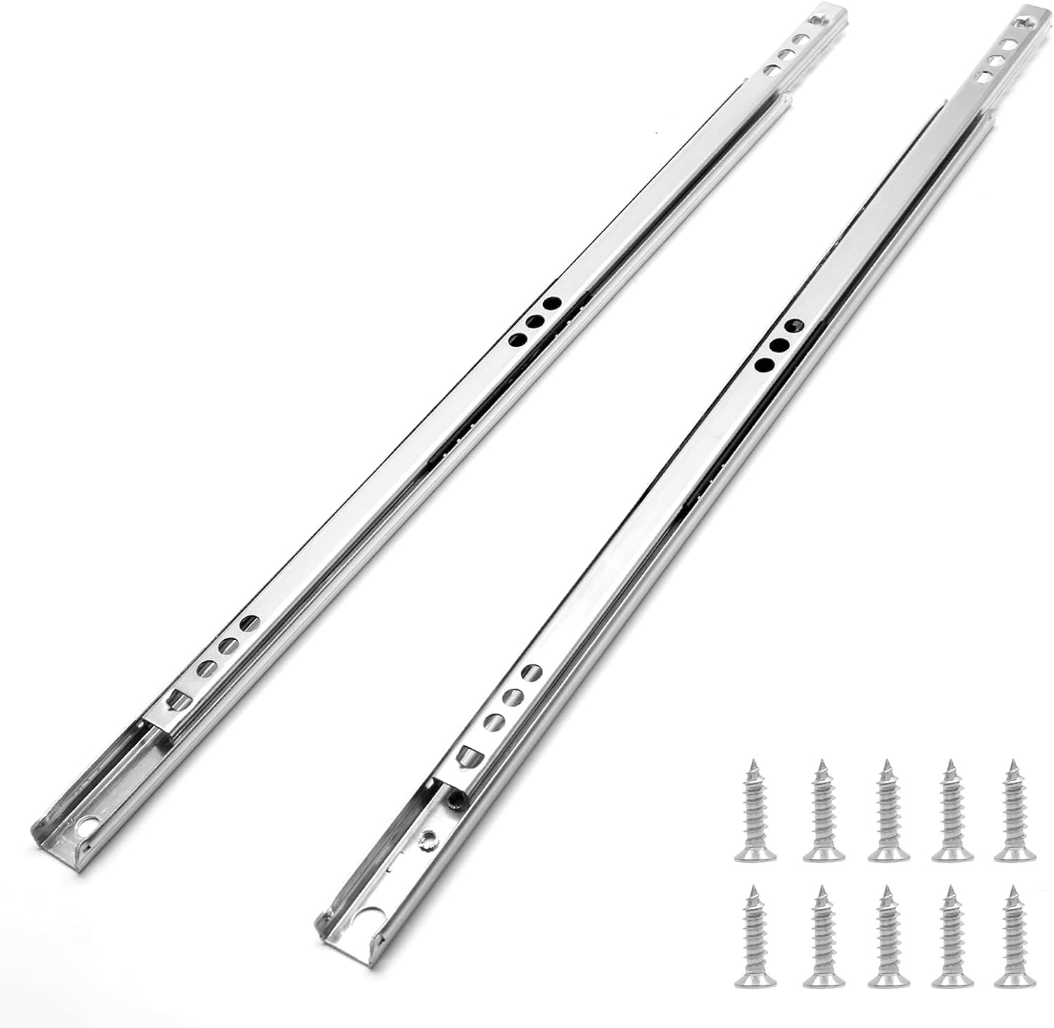 13.5 Inch Drawer Slides, Metal Drawer Slide Small Drawer Rails Ball Bearing Two