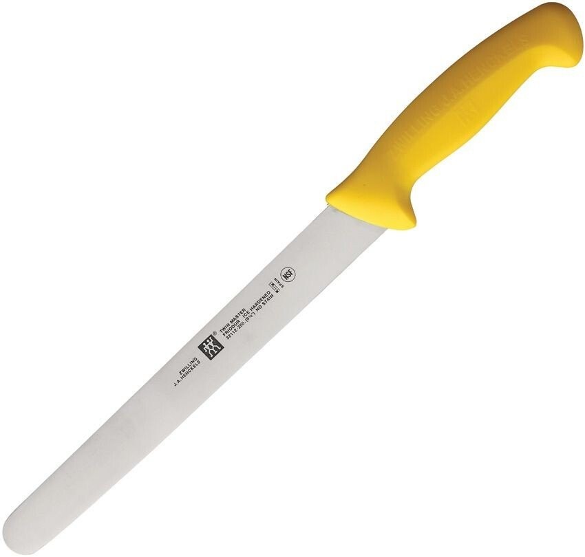 Henckels Zwilling Master Slicer Kitchen Knife Yellow Plastic Handle - 32112-250