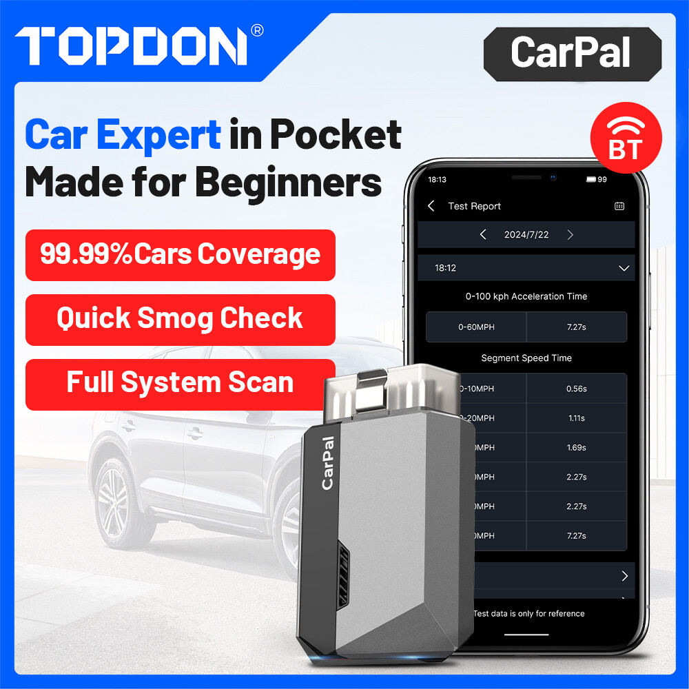 TOPDON CarPal OBD2 Scanner Code Reader Full System Car Diagnostic Tool 2026