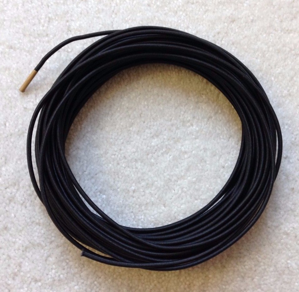 USA 1/4" x 10' Bungee Cord Shock Cord Bungie Cord Marine Grade Stretch Cord BLK