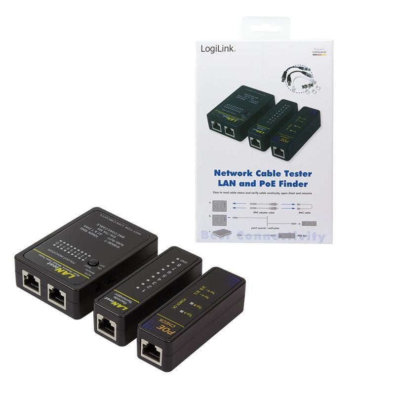 Tester kabli sieciowych LogiLink WZ0015P z programmatorem PoE Logilink