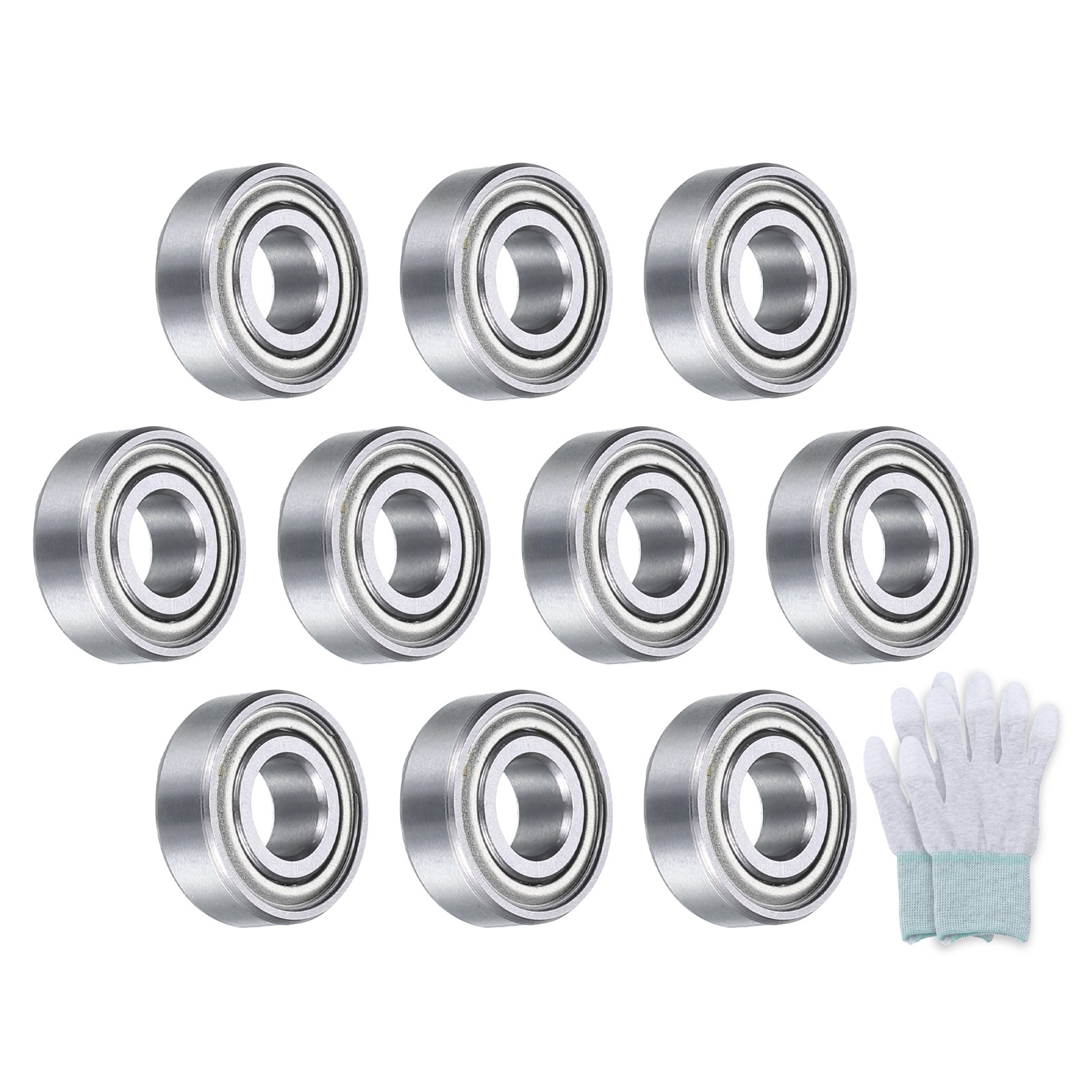 MR125ZZ Deep-Groove Ball Bearings Double Metal Sealed 10Pcs