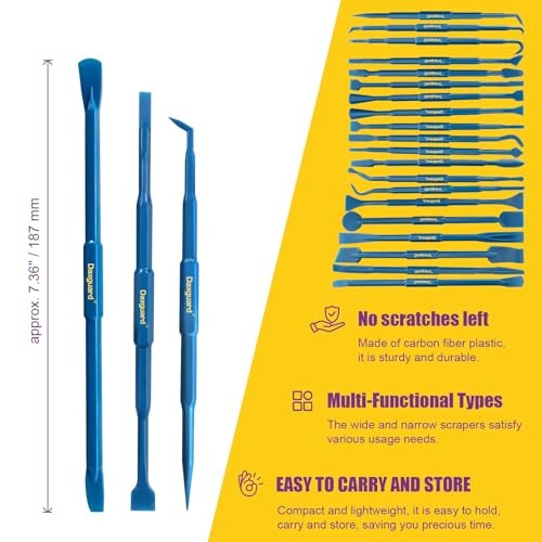 20PCS Delicate Pickup Tool Set, Non-Marring Scraper & Pry bar Kit,