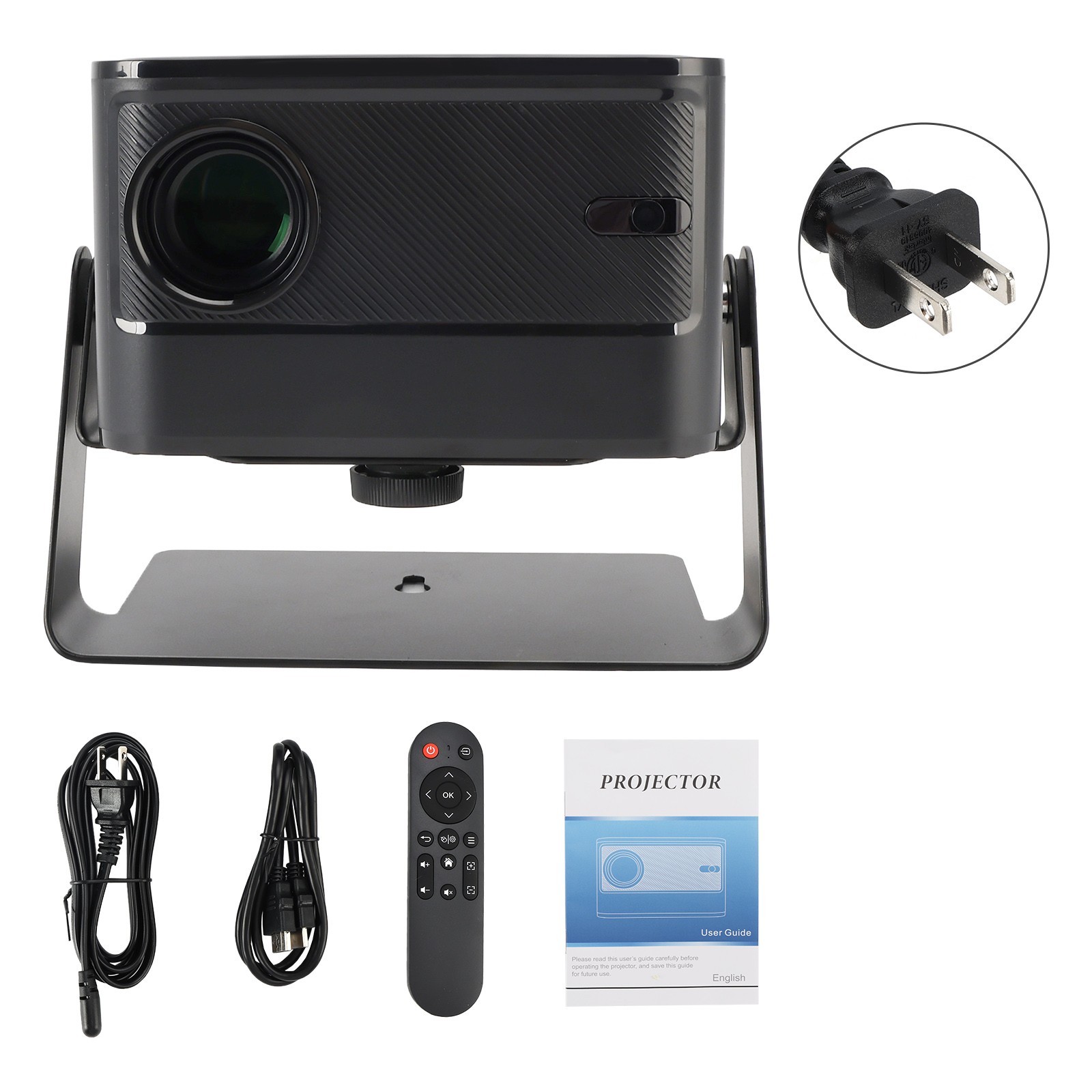 🚀4K Projector Smart Android Projector Smart Voice Dual Frequency HD Projector