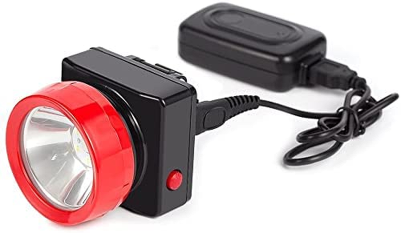 LED Headlamp Headlight Flashlight for Miner Mining Camping Hunting Charger Cable