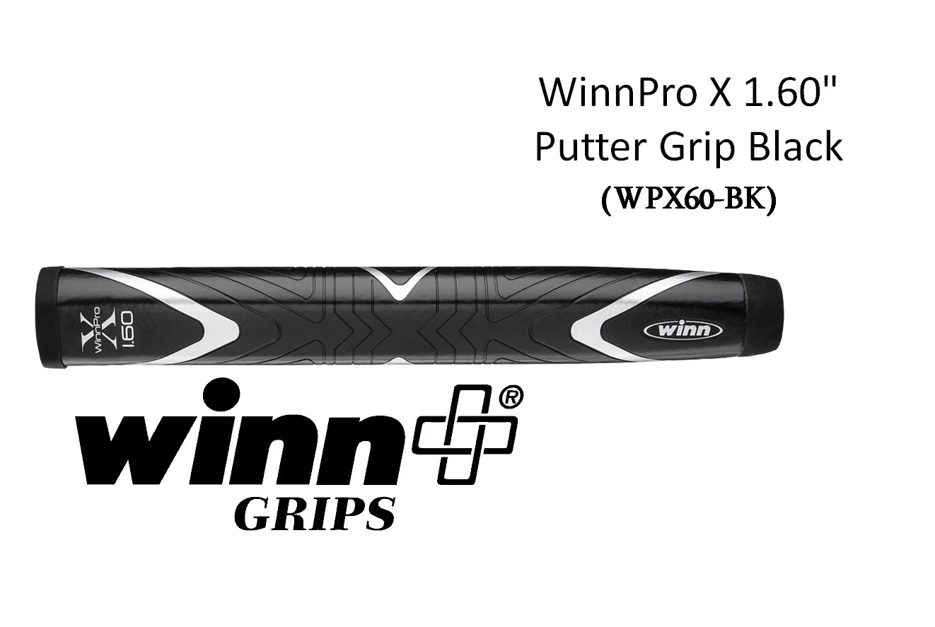 Winn putter grip WinnPro X 1.60"  Black (WPX60-BK)