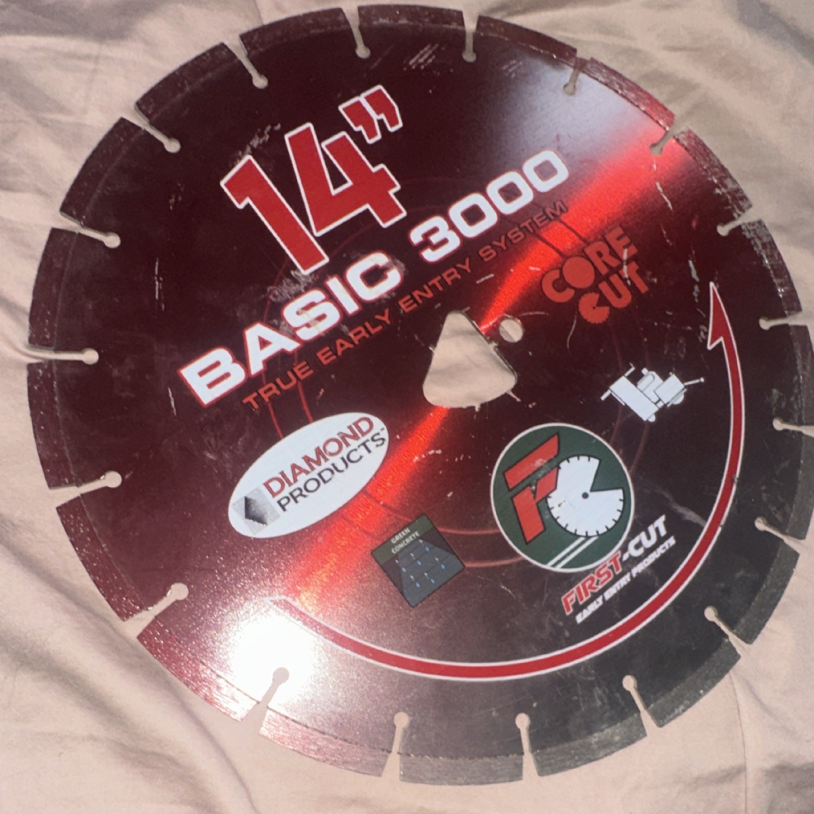 Diamond Products Basic 3000 Early Entry 14" Diamond Saw Blade for Green Concrete