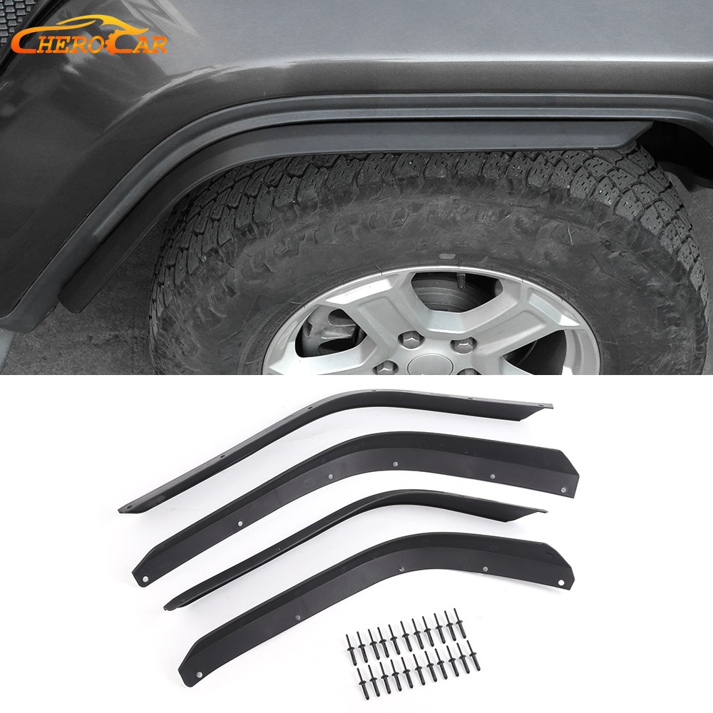 4pc Front Rear Wheel Fender Flares Extensions Set For 18-26 for Jeep Wrangler JL