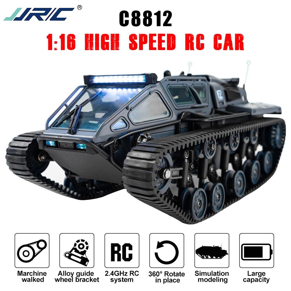 JJRC C8812 1:16 Drift Crawler Vehicle 13 Light Modes For Road Grassland Paths