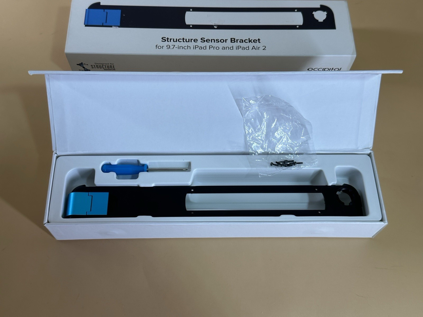 Occipital Structure Sensor Bracket only for 9.7" iPad pro iPad Air 2 w/ screws