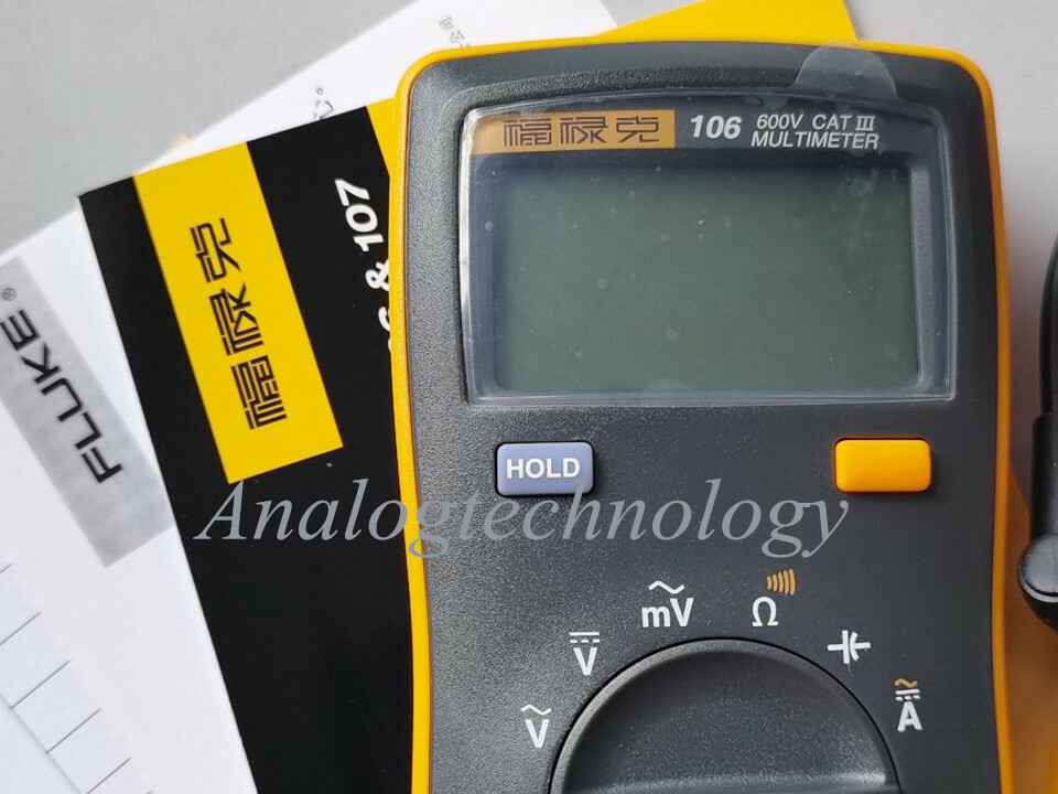 New FLUKE 106 F106 Palm-sized Multimeter AC/DC/Diode/R/C auto/manual