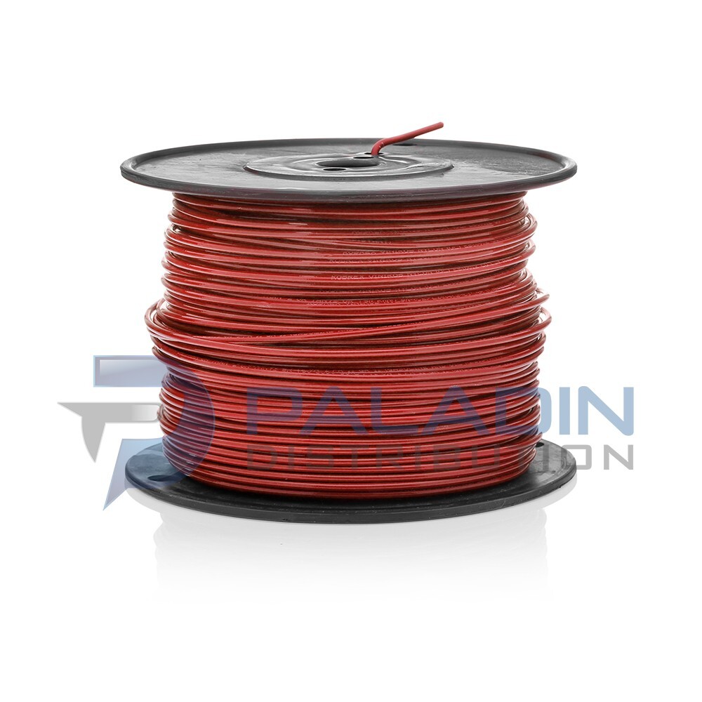 #14 Gauge Red Copper Solid Wire 500' FT Roll THHN/THWN UL Listed - Red