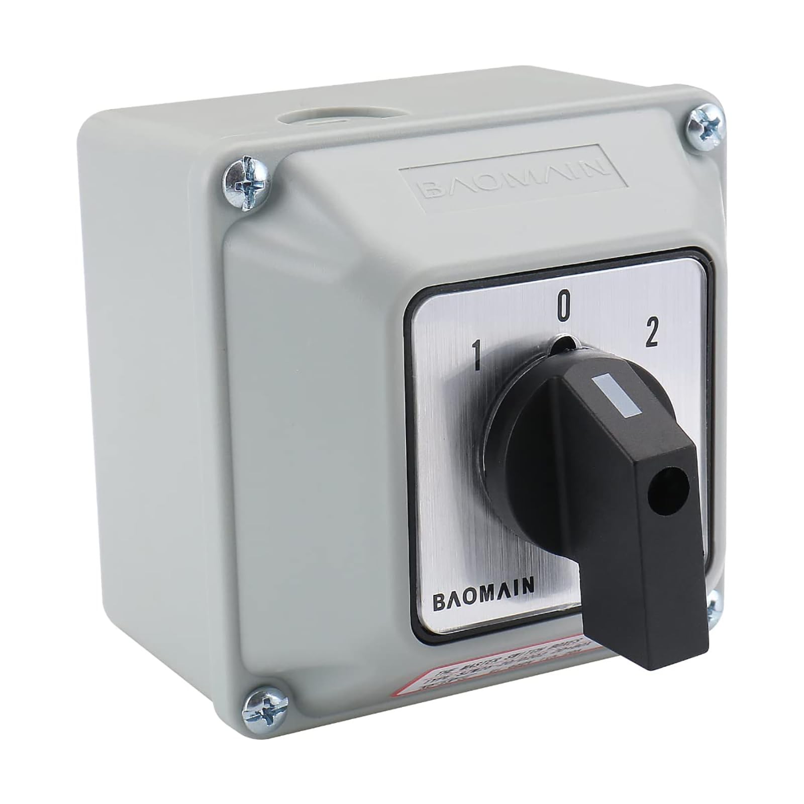 20A 2-Phase 3-Position Rotary Changeover Switch,Wider Box