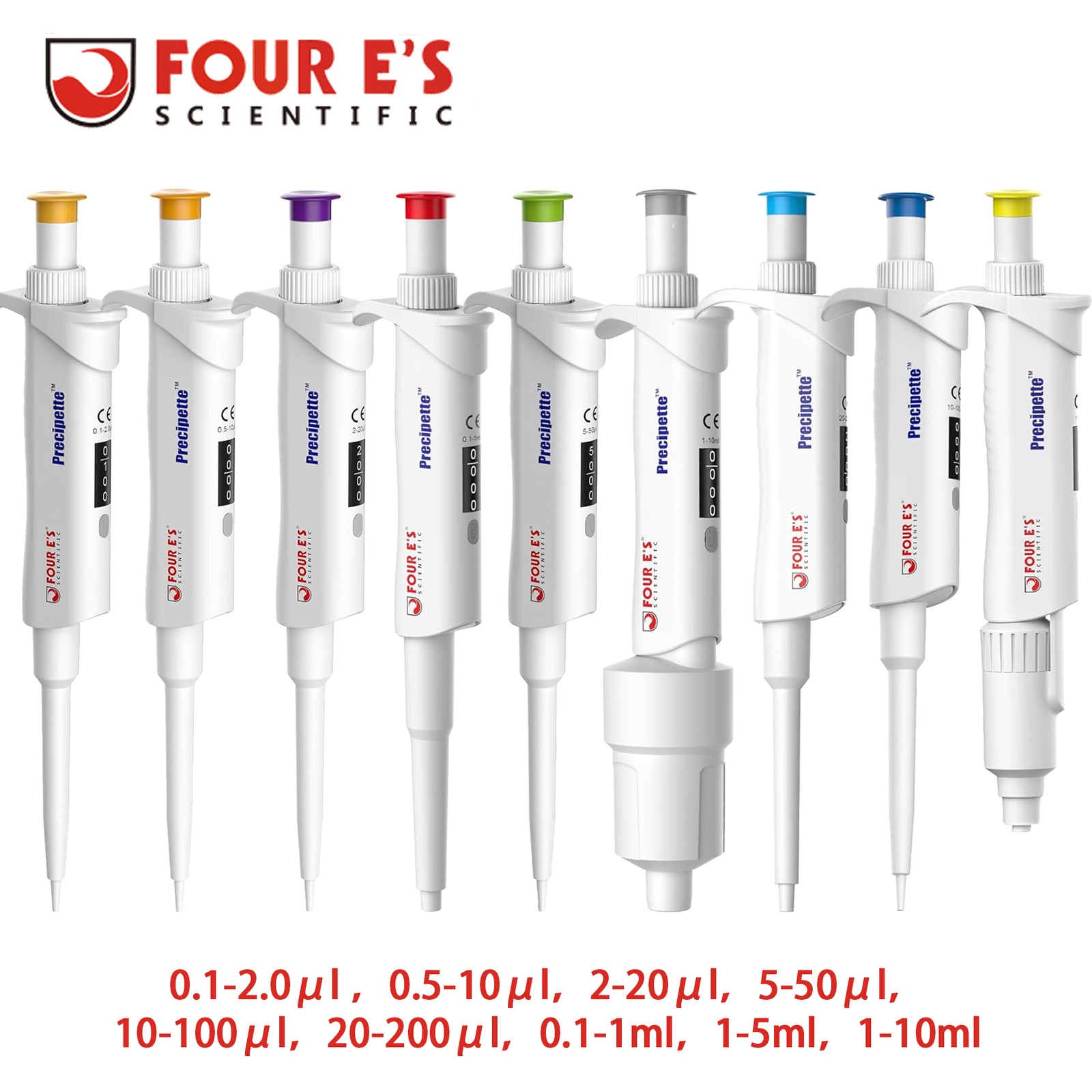 0.1ul-10ml Single Channel Pipettor Adjustable Micropipette Lab Manual Pipettor
