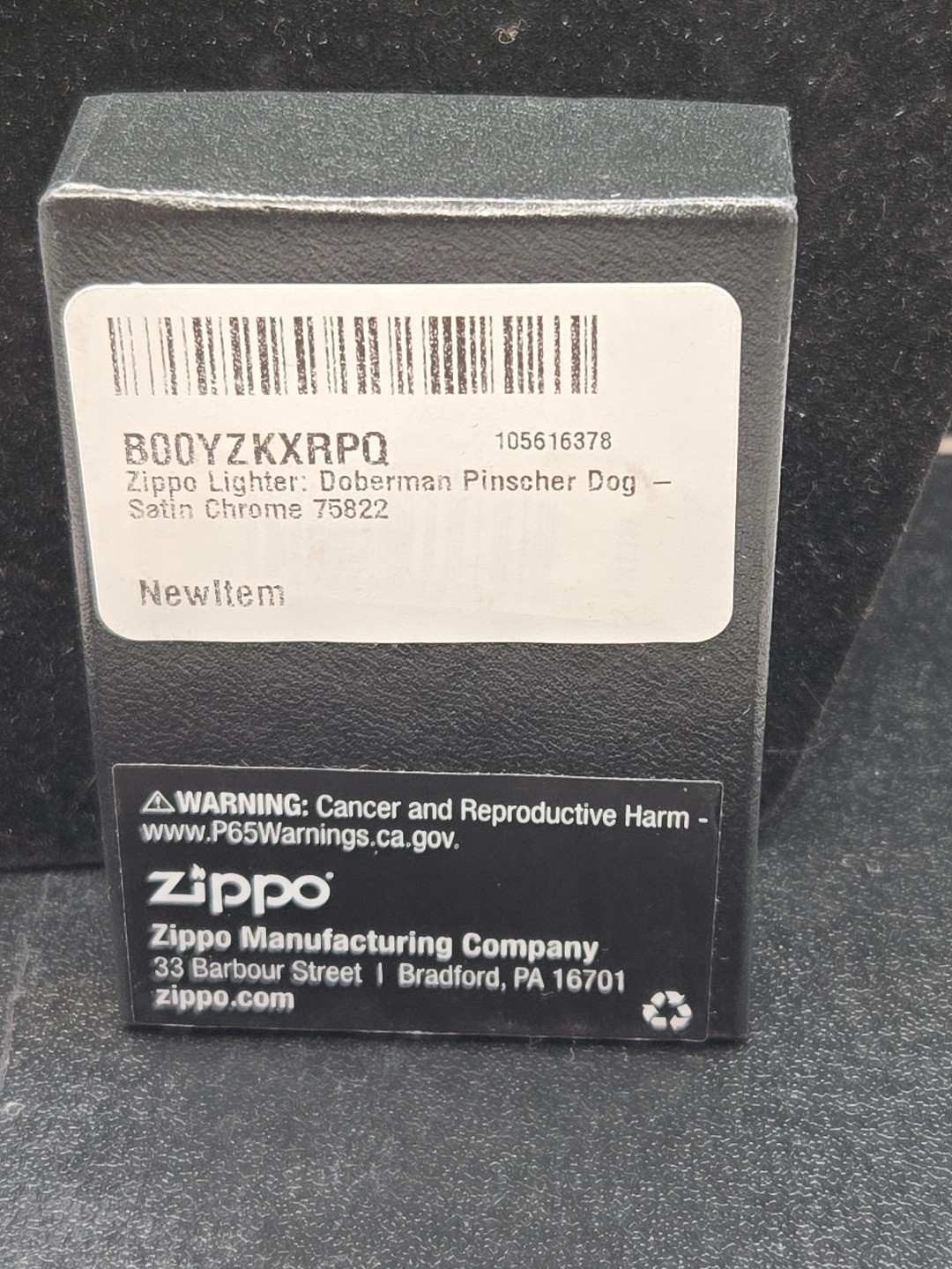 Zippo Lighter "Doberman Pinscher"